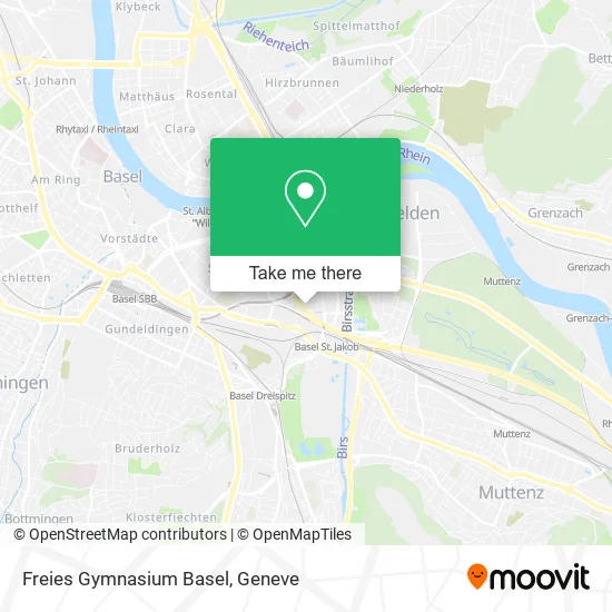 Freies Gymnasium Basel map