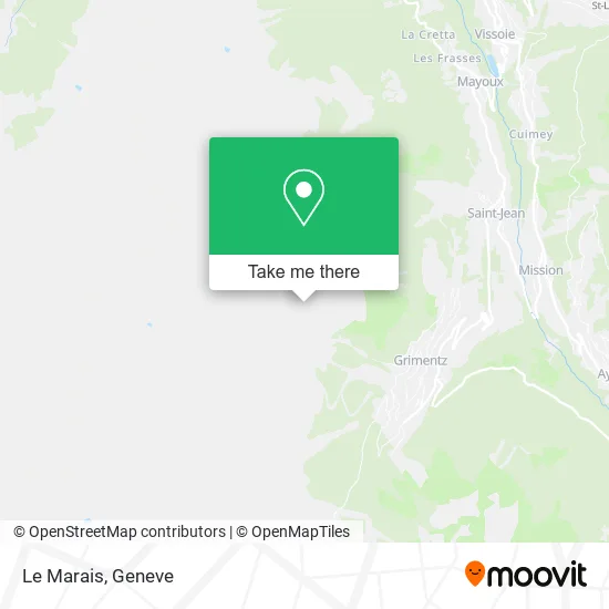 Le Marais map
