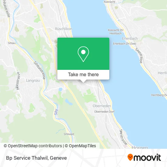 Bp Service Thalwil map