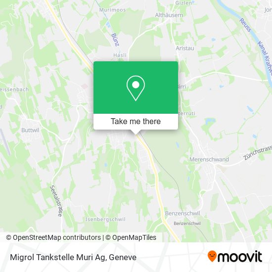 Migrol Tankstelle Muri Ag map