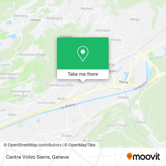 Centre Volvo Sierre map