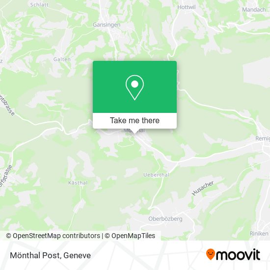 Mönthal Post map