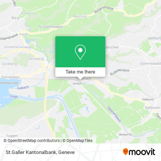 St.Galler Kantonalbank map