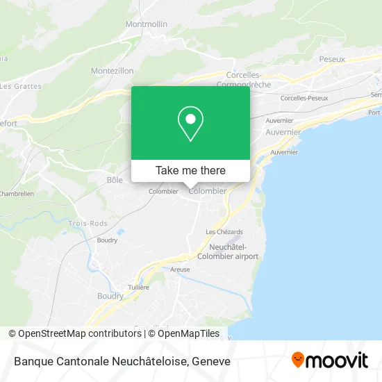 Banque Cantonale Neuchâteloise map