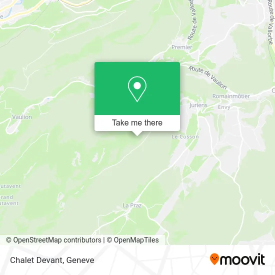 Chalet Devant map