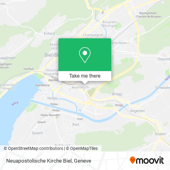 Neuapostolische Kirche Biel map