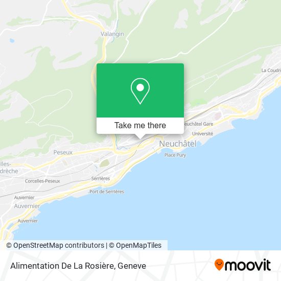 Alimentation De La Rosière map