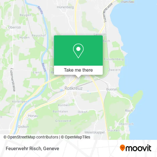 Feuerwehr Risch map