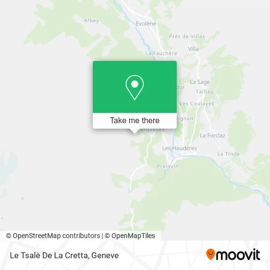 Le Tsalè De La Cretta map