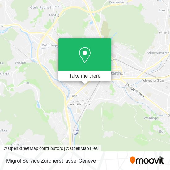 Migrol Service Zürcherstrasse map