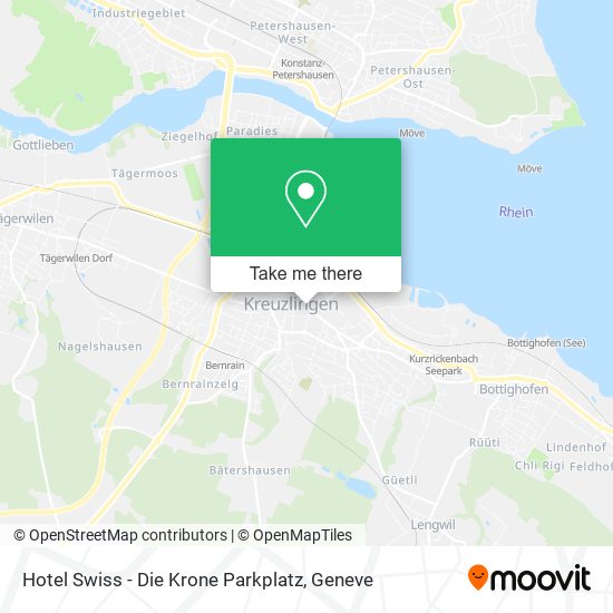 Hotel Swiss - Die Krone Parkplatz map