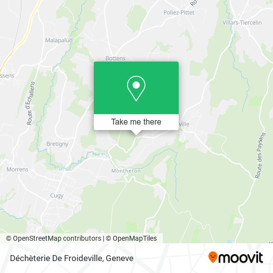 Déchèterie De Froideville map