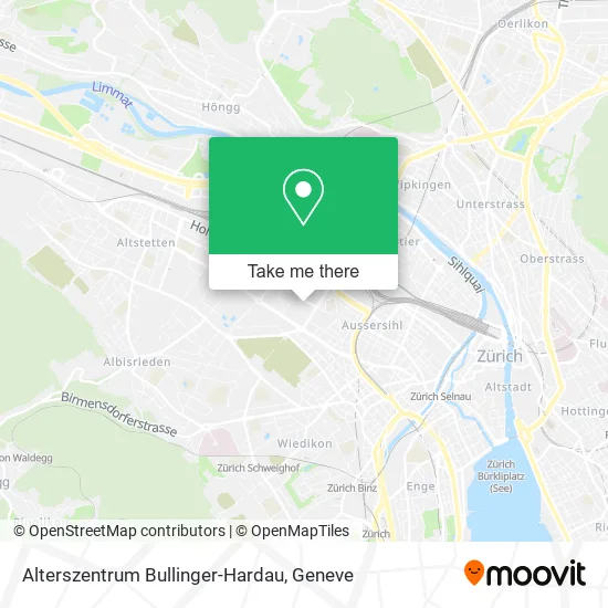 Alterszentrum Bullinger-Hardau map