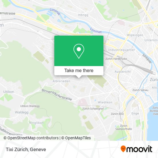 Tixi Zürich map