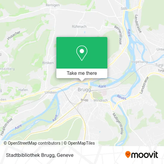 Stadtbibliothek Brugg map