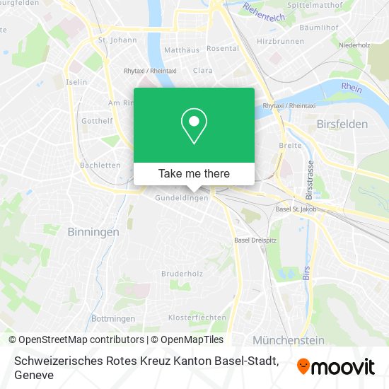 Schweizerisches Rotes Kreuz Kanton Basel-Stadt map