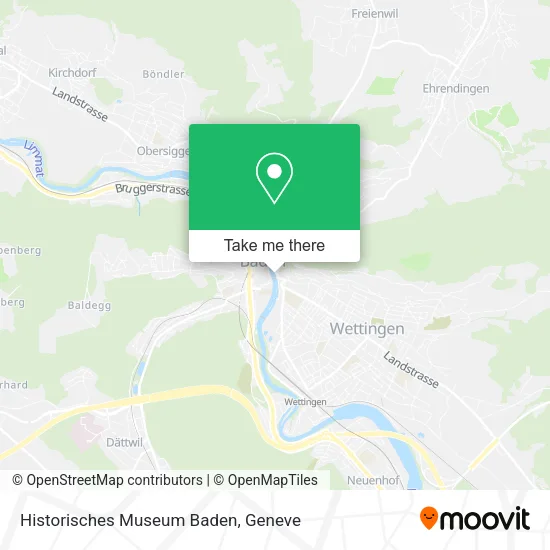 Historisches Museum Baden map
