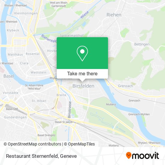 Restaurant Sternenfeld map