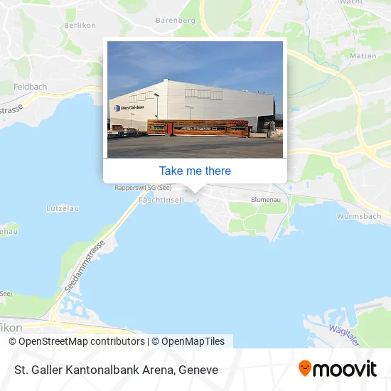 St. Galler Kantonalbank Arena map