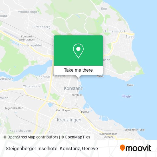 Steigenberger Inselhotel Konstanz map