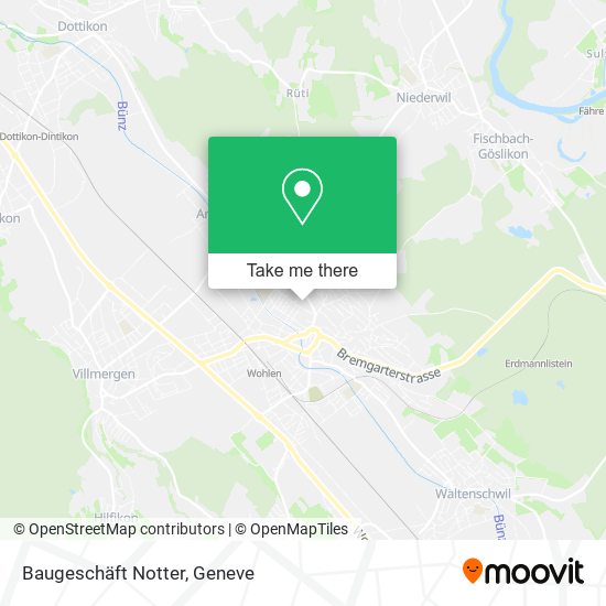Baugeschäft Notter map