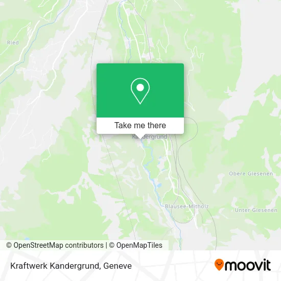 Kraftwerk Kandergrund map