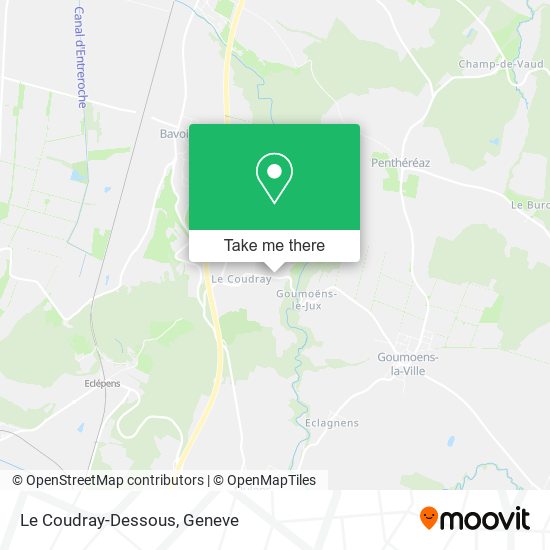 Le Coudray-Dessous map