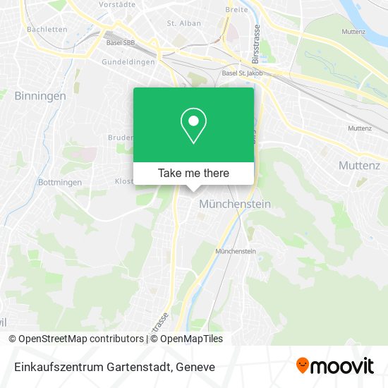 Einkaufszentrum Gartenstadt map
