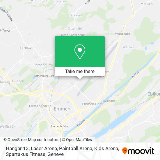 Hangar 13, Laser Arena, Paintball Arena, Kids Arena, Spartakus Fitness map