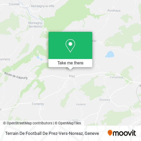 Terrain De Football De Prez-Vers-Noreaz map