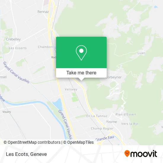 Les Ecots map