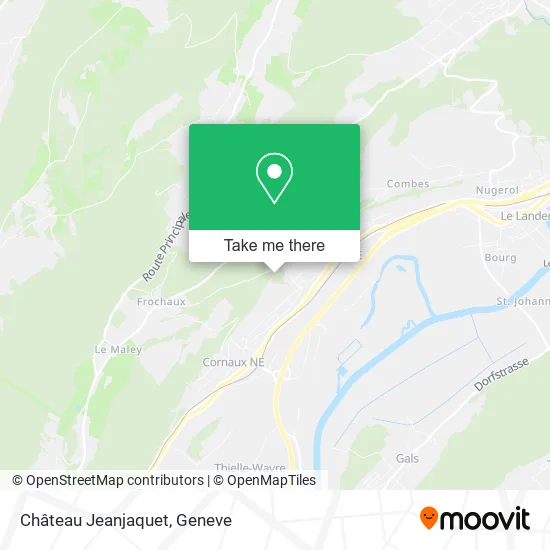 Château Jeanjaquet map