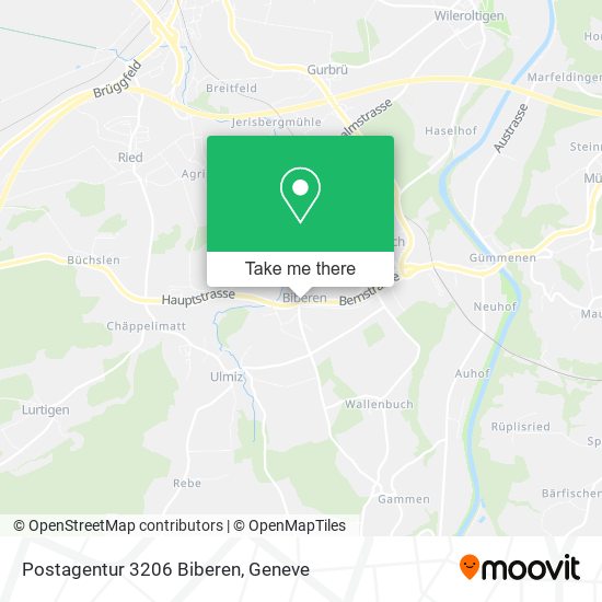 Postagentur 3206 Biberen map