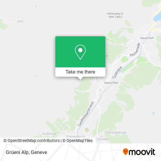 Grüeni Alp map