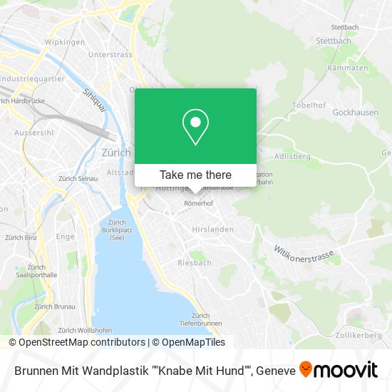 Brunnen Mit Wandplastik ""Knabe Mit Hund"" map