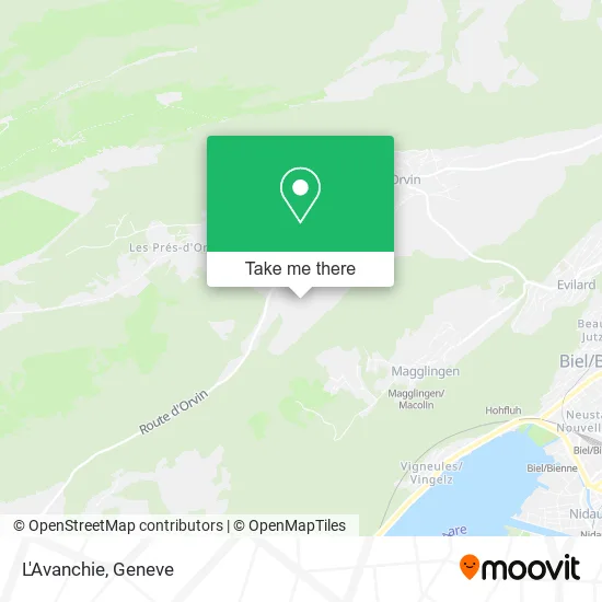 L'Avanchie map