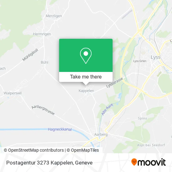 Postagentur 3273 Kappelen map