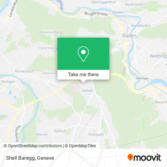 Shell Baregg map