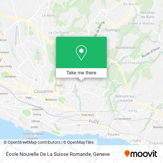 École Nouvelle De La Suisse Romande map