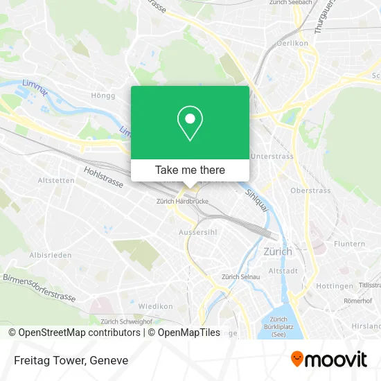 Freitag Tower map