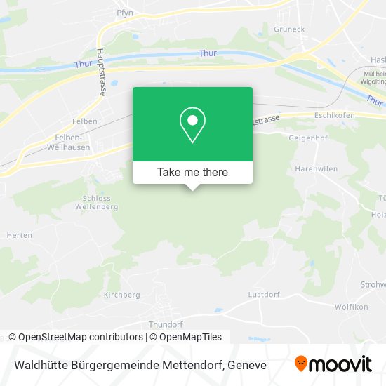 Waldhütte Bürgergemeinde Mettendorf map