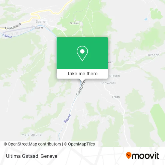 Ultima Gstaad map