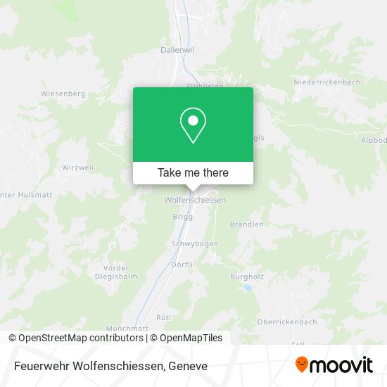 Feuerwehr Wolfenschiessen map