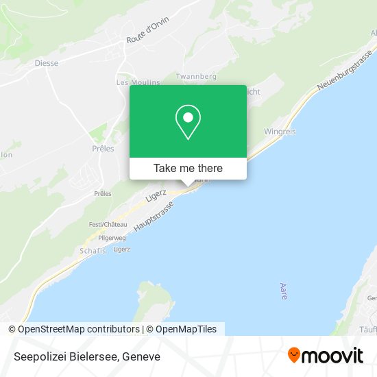 Seepolizei Bielersee map