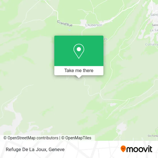 Refuge De La Joux map