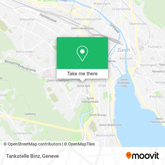 Tankstelle Binz map