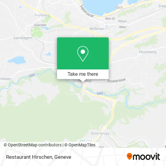 Restaurant Hirschen map