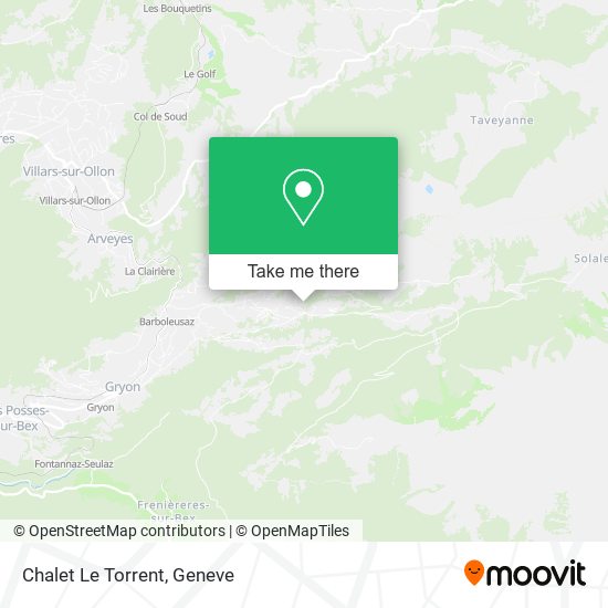 Chalet Le Torrent map