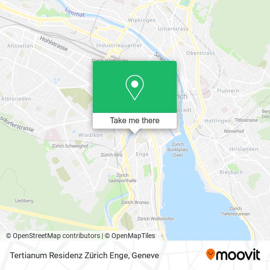 Tertianum Residenz Zürich Enge map