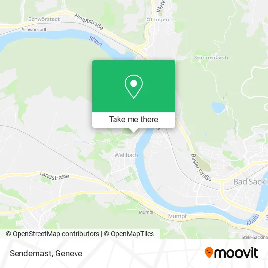 Sendemast map